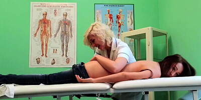 FAKE HOSPITAL - Naughty nurse heals patient with her tongue