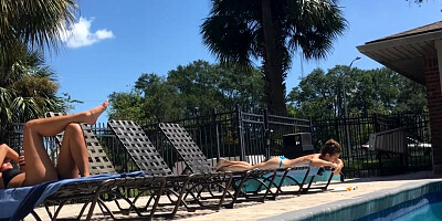 Candid Sorority Girls in Bikinis with Nip Slip