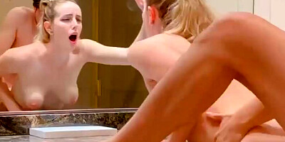 Step Sister Likes Sexy Bathtub Fucking makes him Cum twice