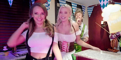 Briana Banks, Michael Vegas and Pristine Edge in Oktoberfest 3some