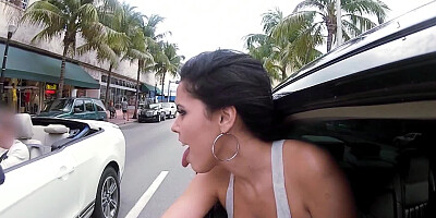 Two amazing sluts are getting fucked hard in the stretch limo
