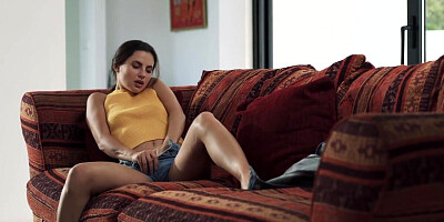 Ukrainian masturbates fantasizing about penetration