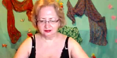 Naughty Grandma Shows Off Her Privates