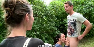 Man can't do anything if babe decides to have foursome