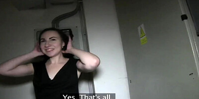 PublicAgent Jessie gets her moist beaver pounded on stairwell