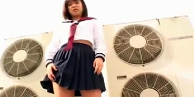 Japanese schoolgirl deep-throats shaft Uncensored