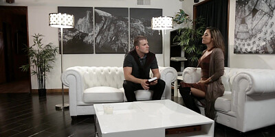 Religious guy gets an unexpected visit from a big boobs MILF