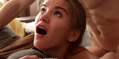 Teen girl is about to enjoy the first anal experience with her hot boyfriend