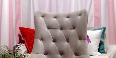 Clothed webcam lady is teasing you with her big boobs and upskirt view