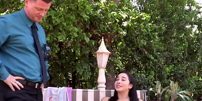 Young mommy is in love with her college stepson's thick prick