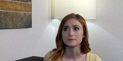 Redhead cutie Scarlet Skies is getting rammed by horny guy
