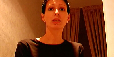 A slim slut from Germany gets pounded hard by a thick cock