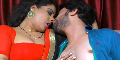 Two buxom Hindu ladies are sharing a handsome man in an FFM threesome