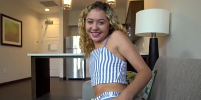 Allie Addison sucks a hard cock and gets fucked in POV video