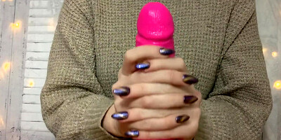 ASMR Worship Pink Dildo Handjob