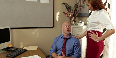 Secretary Serena Ali is fucking in the office with her boss Johnny Sins