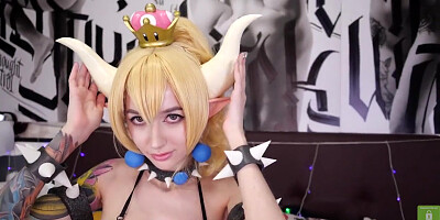 BOWSETTE LIKES TO STRETCH HER ASS AND GETS DICK Purple_bitch Fun Cosplay
