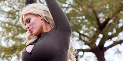 Young man is enjoying the pleasures of secret sex affair with a voluptuous blonde MILF