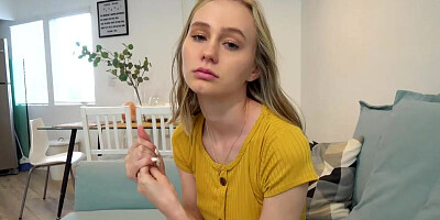 Pretty blonde sucks a massive black cock and gets hammered