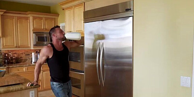 After providing her partner with a fine blowjob, Dana DeArmond bent over for anal sex