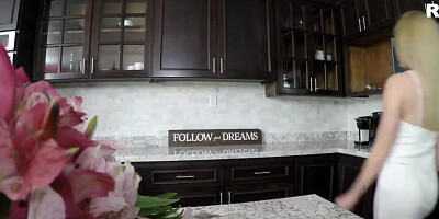 POV passionate lovemaking with a small tits blonde vixen