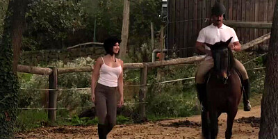 Astonishing babe Yasmin Scott is being fucked by a horny cowboy