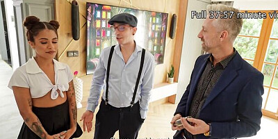 Extravagant Ricky Rascal and Michy Perez's tattooed women clip