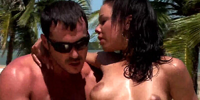 Anal group sex with brunette and blonde whore with big tits