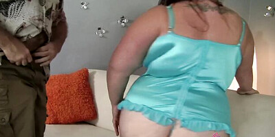 Winsome Bella Bendz at cumshot scene