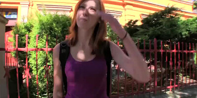 PublicAgent Ginger Teen Virgin gets Fucked in the Ass Hole