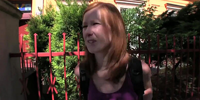 PublicAgent Ginger Teen Virgin gets Fucked in the Ass Hole