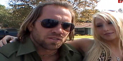 Candy Manson's pussy lips is tightly wrapped around a hard pecker