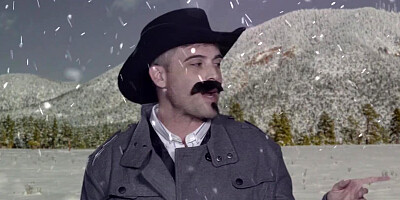 Horny cowboy and big ass cowgirl enjoy pleasurable sexual intercourse