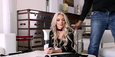 PunishTeens - Hot Blonde Model Strapped up & Brutally Fucked