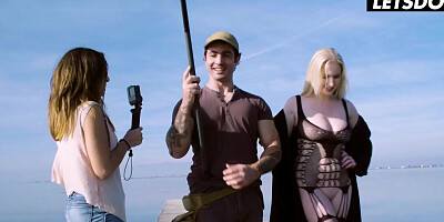 Blonde MILF Georgie Lyall Banged Deep By The Sea By Big Dick Fisherman - LATINA MILF