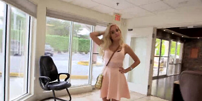 Naomi Woods Blonde Amaizng Teen Riding An Agent Meaty Hammer Cowgirl Style Hardcore