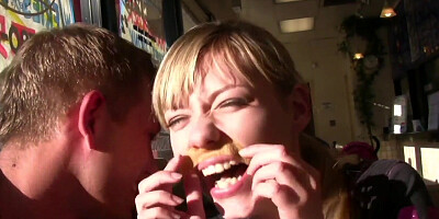 Nicole Ray is getting shagged out in the open by a horny stranger