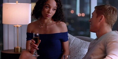 Curly-haired ebony girl Alexis Tae is butt-fucked by Oliver Flynn