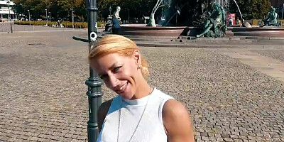 German blonde MILF was more than willing to have sex with a stranger