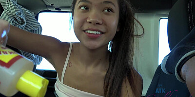 Cute Asian girl was asked to jerk off her lover and give him a blowjob