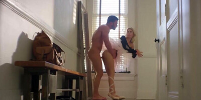 Sweet blonde ballerina Sky Pierce is having sex with her instructor