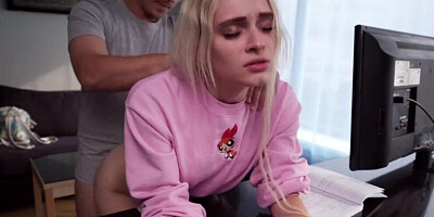 Again got 2 in Algebra! Stepuncle Yura helped me with this and fucked me in the ass!