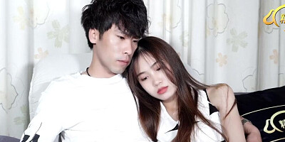 Asian skinny young slut stepsister cheating with her big dick brother
