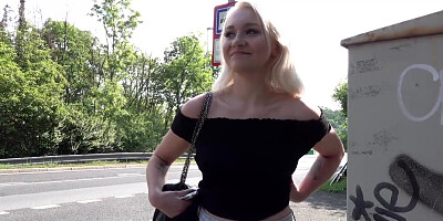 Public Agent Blonde Teen Marilyn Sugar Fucked in the Woods