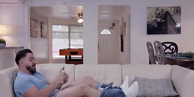 Aroused Latina babe seduced a hot young man with her big round butt