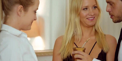 Kiara Lord and Sicilia are filming their sex with Andy Stone