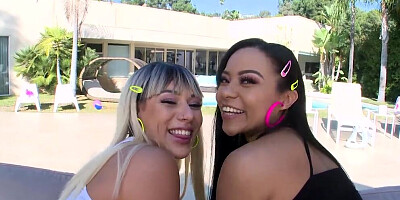 Alex Jones, Valentina Jewels & Adriana Maya in outdoor anal 3some