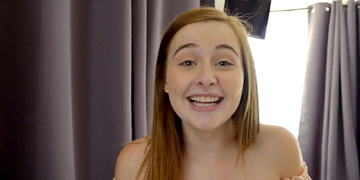 Lovely redhead teen wants to play with her stepbrother's massive johnson