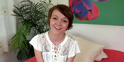 Petite Lucy Valentine Opens her Pussy Wide for you