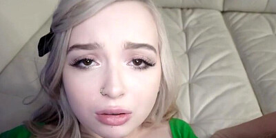 Well-hung bloke is treated by a dual blowjob from two cuties